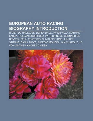 European Auto Racing Biography Introduction