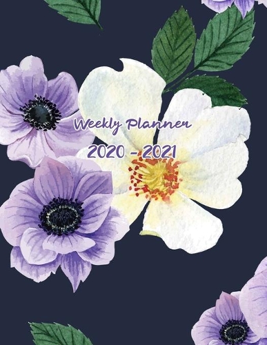 Weekly Planner 2020-2021: Two Years Calendar Planner (2020-2021) Weekly and Daily - Agenda Organizer Diary start January 1, 2020, to December 31, 2021 Calendar - Water color 