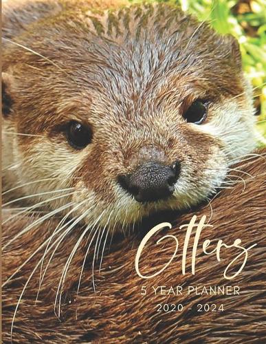 2020-2024 Five Year Planner Monthly Calendar Otters Goals Agenda Schedule Organizer