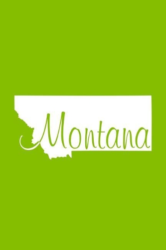 Montana - Lime Green Lined Notebook with Margins: 101 Pages, Medium Ruled, 6 x 9 Journal, Soft Cover