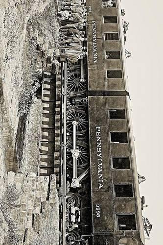 Antique Pennsylvania Railroad Locomotive Train