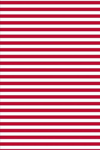 2020 Weekly Planner Red White Stripes Design Pattern 134 Pages