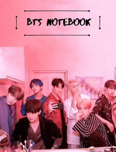 BTS Notebook: 150 Page College Ruled by 7.44" x 9.69 Notebook