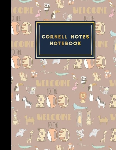 Cornell Notes Notebook: Cornell Method Notebook, Cornell Note Taking System Book, Note Taking Notebook, Cute Zoo Animals Cover, 8.5" x 11", 200 pages(99 Cornell Notes Notebooks)