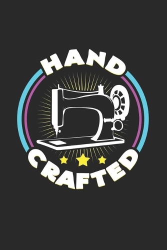 Hand crafted: 6x9 Sewing Machine - blank with numbers paper - notebook - notes