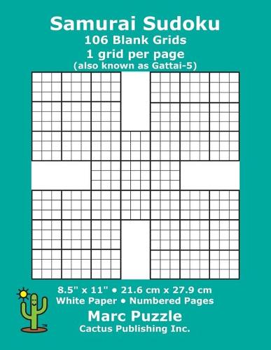 Samurai Sudoku - 106 Blank Grids