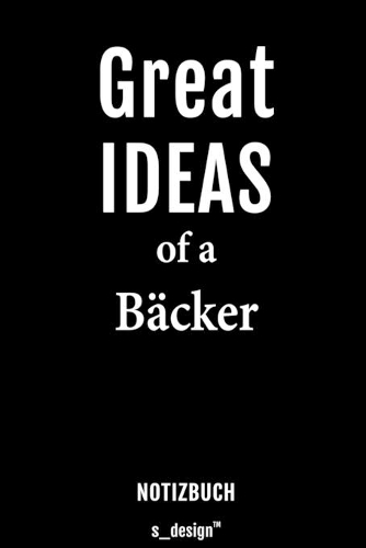 Notizbuch für Bäcker