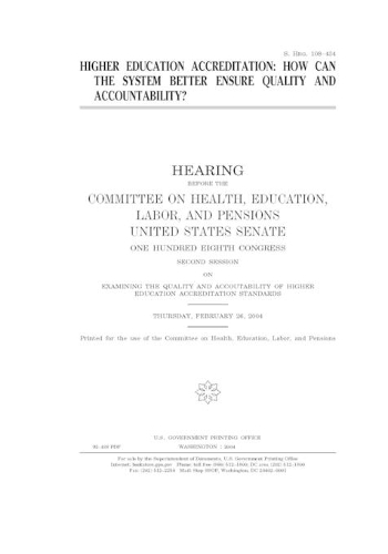 Higher education accreditation