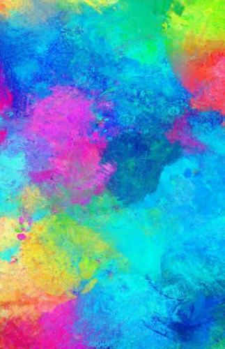 Rainbow Paint Effect Quad Ruled Graph Paper Journal / Notebook / Log / Diary / Composition Book 250 Numbered pages / 125 sheets 5.5 x 8.5 inches: (6 Colourful Journals)