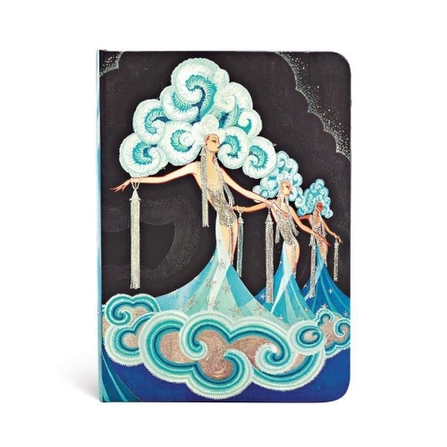 Plume (Vintage Vogue) Midi Lined Hardcover Journal (Elastic Band Closure)