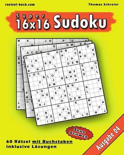 16x16 Super-Sudoku mit Buchstaben 04
