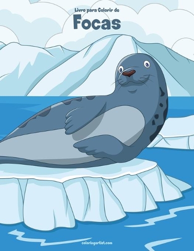 Livro para Colorir de Focas