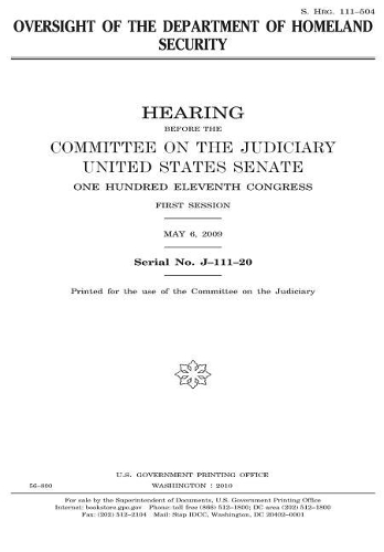 Oversight of the Department of Homeland Security