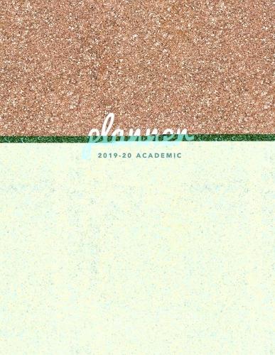 Planner 2019-20 Academic: Weekly & Monthly Planner - Achieve Your Goals & Improve Productivity - Gold Glitter(2 Academic Planners)