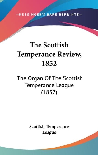 The Scottish Temperance Review, 1852