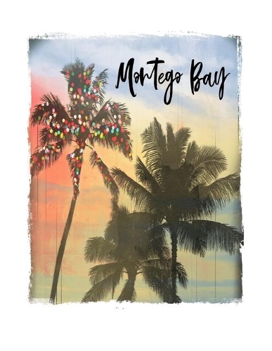 Montego Bay: Jamaica Christmas Notebook With Lined Wide Ruled Paper For Taking Notes. Stylish Tropical Travel Journal Diary 8.5 x 11 Inch Soft Cover. For Home, W