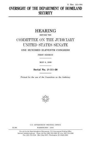 Oversight of the Department of Homeland Security