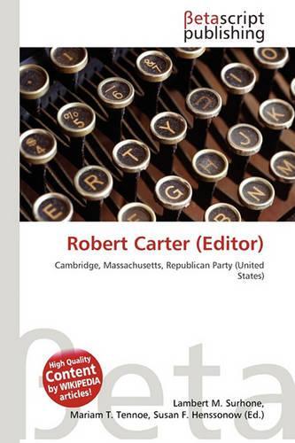 Robert Carter (Editor)