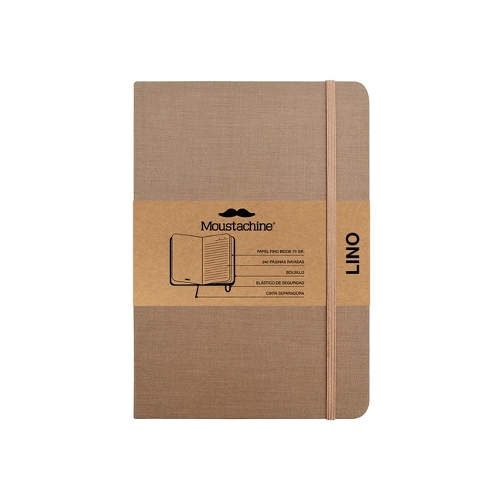 Moustachine Classic Linen Hardcover Dark Tan Lined Medium: (Moustachine Classic)