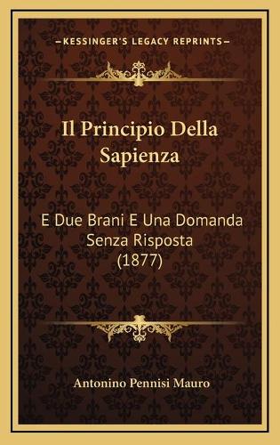 Il Principio Della Sapienza
