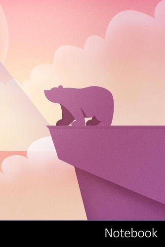 Notebook: A Bear, Mountain, The Country, Pink themed Notebook / Journal / Diary / Composition book / Daily Planner / Sketchbook - 6 x 9 inches (15,24 x 22,86 
