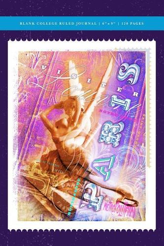 Paris Poster - Cupid + Psyche Blank College Ruled Journal 6x9