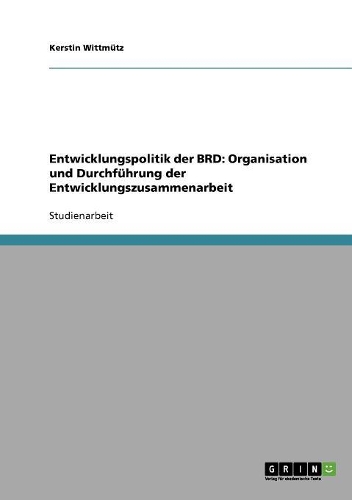 Entwicklungspolitik Der Brd
