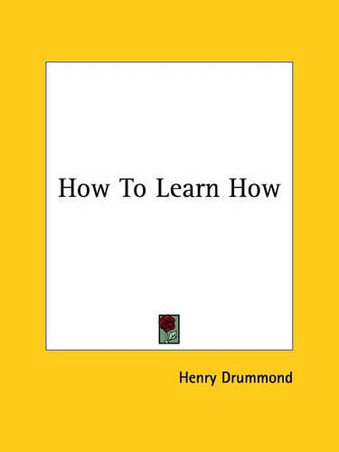 How To Learn How