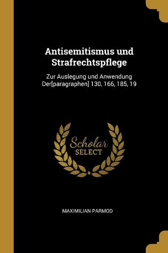 Antisemitismus und Strafrechtspflege