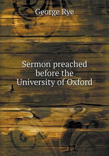 Sermon preached before the University of Oxford: (English)