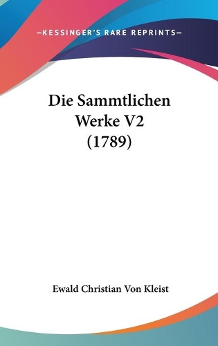 Die Sammtlichen Werke V2 (1789)