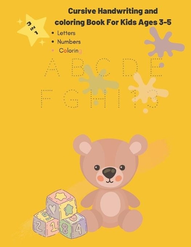 Cursive Handwriting and Coloring Book for Kids Ages 3-5