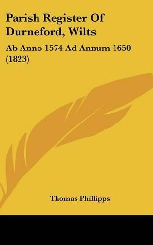 Parish Register of Durneford, Wilts