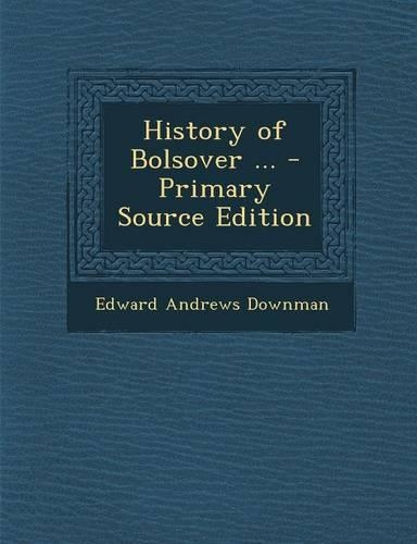 History of Bolsover ...