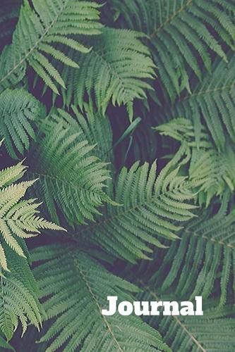 Journal: 6" x 9" lined journal for your daily thoughts - Fern Leaf Cover.