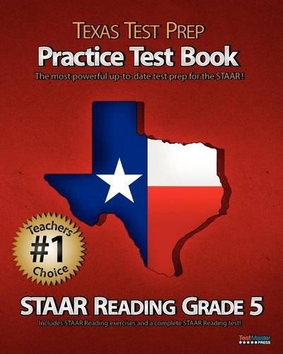 Texas Test Prep Practice Test Book Staar Reading Grade 5