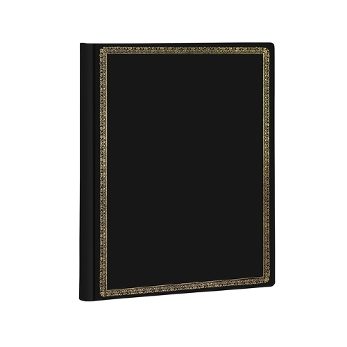 Black Edition Midi Lined Hardcover Journal (Elastic Band Closure)