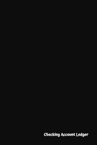 Checking Account Ledger