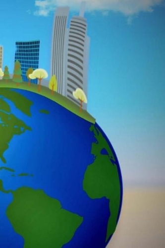 Globalisation Notebook 6x9 glossy softcover 150 lined pages