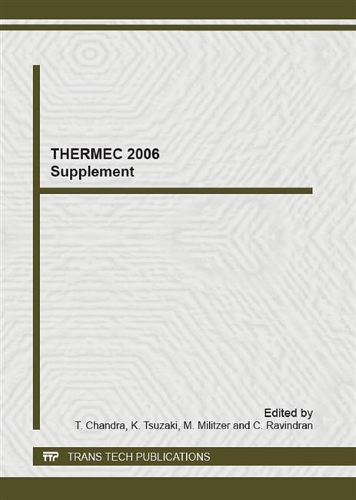 THERMEC 2006 Supplement: (Volumes 15-17 Advanced Materials Research)