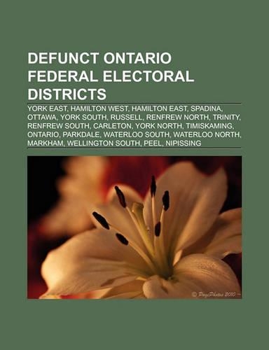 Defunct Ontario Federal Electoral Districts