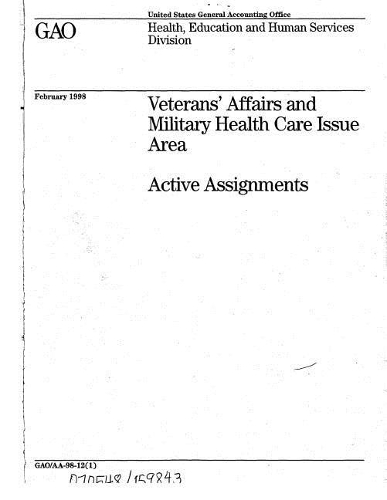 Veterans' Affairs and Military Health Care Issue Area