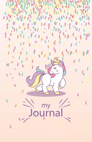 my journal: A Dotted Matrix Notebook 5.5" x 8.5" Dot Grid books bullet journal Unicorn