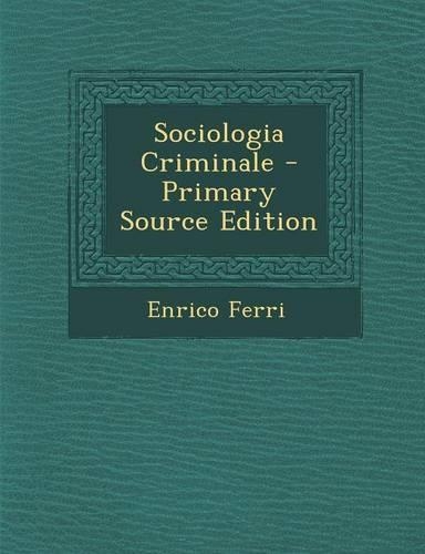 Sociologia Criminale