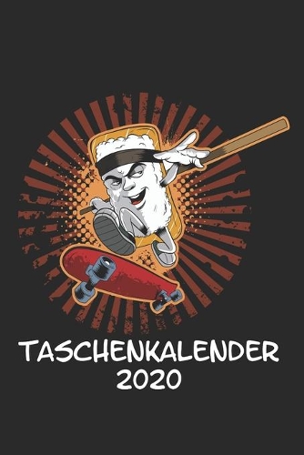 Taschenkalender 2020: Taschenkalender für Sept. 2019 bis Dezember 2020 A5 Terminplaner Wochenplaner Terminkalender Wochenkalender Organizer mit Sushi Reis Lachs Soja Japa