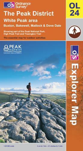 The Peak District: (Sheet OL24 OS Explorer Map)