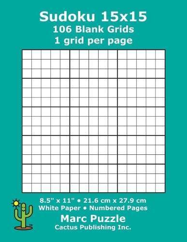 Sudoku 15x15 - 106 Blank Grids