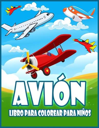 Avión Libro Para Colorear Para Niños