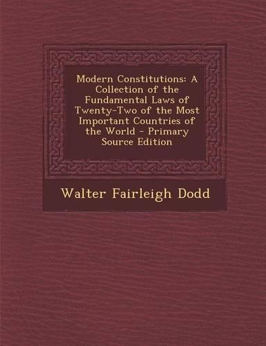 Modern Constitutions