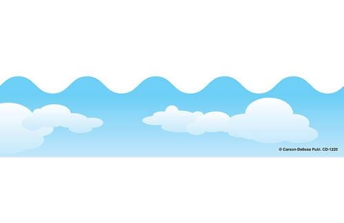 Clouds Scalloped Borders